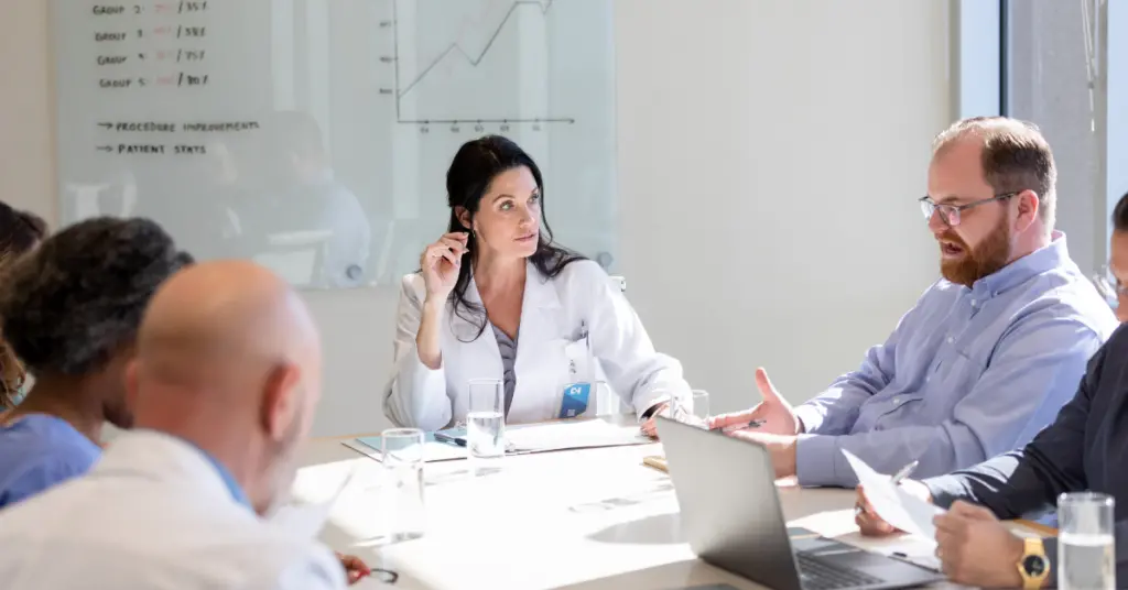a meeting