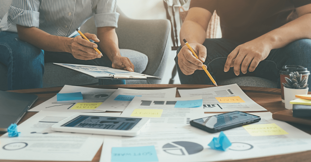 some graphics over a board